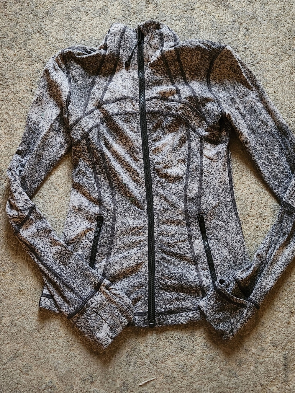 Lululemon Define Jacket Heathered Grey Full-Zip Athletic Jacket SIZE 4